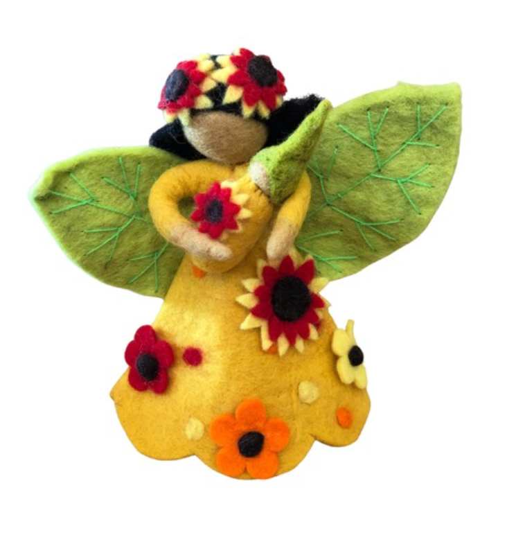 The Sunflower Fairy Mother and Baby Large