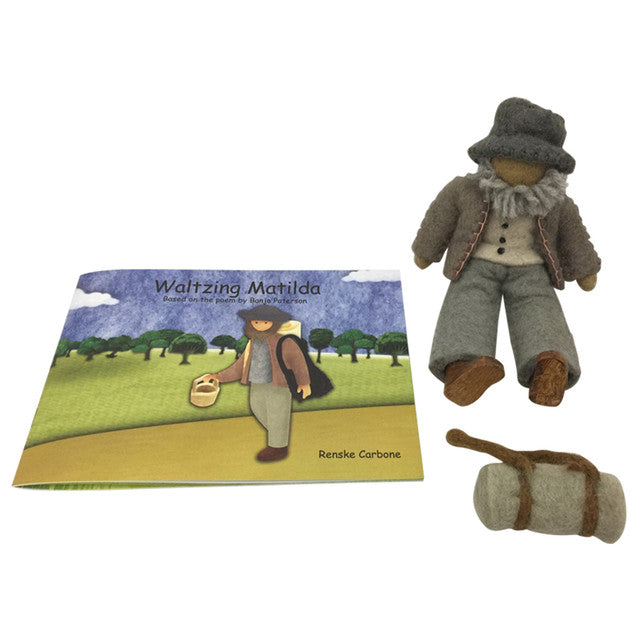 Waltzing Matilda Book + Swagman + swag