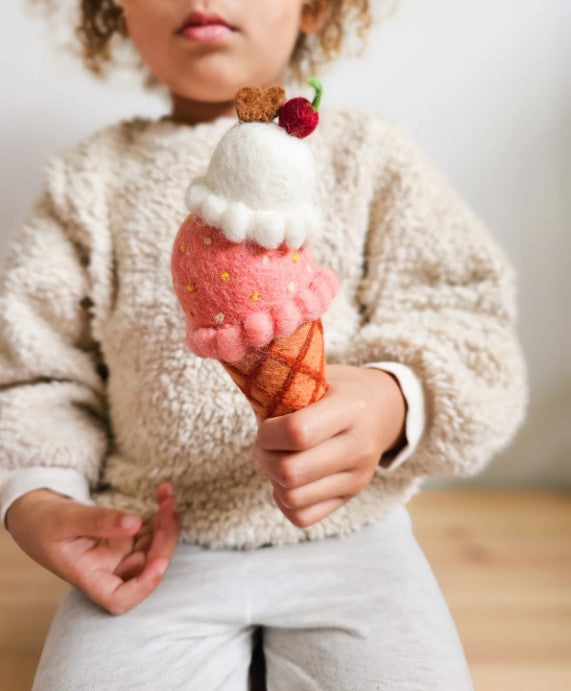 Watermelon and Coconut Sorbet Ice Cream (2 Scoops) Felt