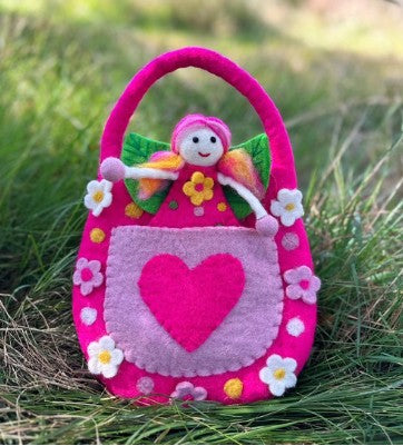 Wonder Bag Large Pink with Fairy